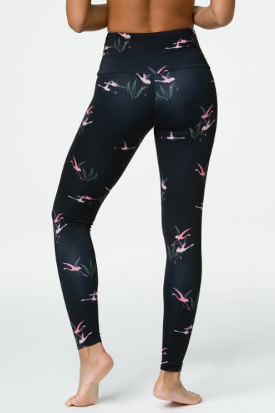 Image Title Onzie High Rise Legging - Pink Flamingo